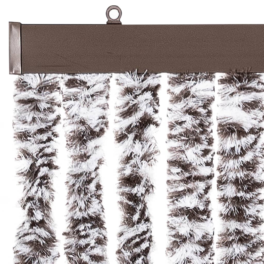 Fly Curtain Brown and Beige 100x230 cm Chenille
